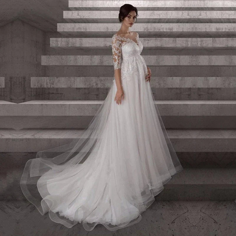 robe-de-mariee-princesse-enceinte