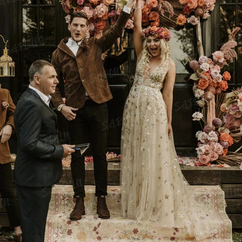 Robe de Mariée Princesse Dorée