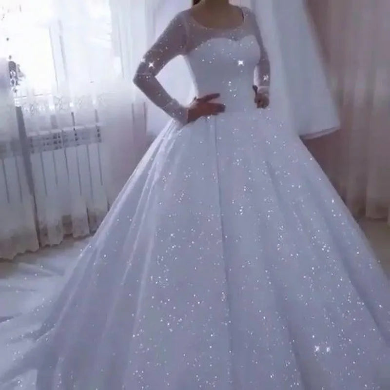 Robe de Mariée Princesse Brillante