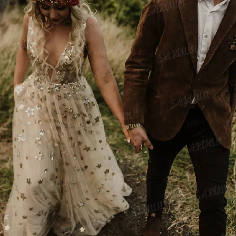 Robe de Mariée Princesse Dorée